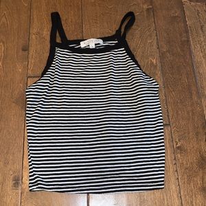 Black and White Crop Top